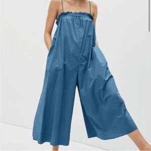 Everlane 100% Cotton Blue Jumpsuit